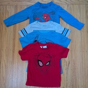 Marvel Kids Spider-Man Shirts - Blue, Gray, Red